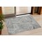 Homeroots 3' X 5' Gray And Ivory Geometric Washable Indoor Outdoor Area Rug 594791 - alternate 1