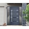 Vdomdoors Steel Door Deux 1105 Gray Graphite 2 Sidelight Exterior Windows Stainless Inserts Single Modern Pai DEUX1105EXD-GRE-W12+36+12xH80-RH-O - alternate 7