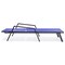 Leisuremod Marlin Patio Chaise Lounge Chair with Armrests in Black Aluminum Frame, Navy Blue MLABL-77NBU - alternate 8