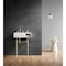 Kingston Brass 24" Solid Surface Console Sink with Brass Legs, 8-Inch, 3-Hole, Matte White/Brushed Brass KVPB3248SQA7 - alternate 6