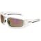 Uvex Hypershock, Safety Glasses, Anti-Scratch, Red Mirror Lens, Clear Frame, Full-Frame S2974 - alternate 1