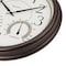 Westclox Clock, 20 in Dia, Round, Bronze Frame, Plastic Clock Face, Analog, Glass Lens 32247 - alternate 4