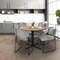 Regency Round Cain Breakroom Table W/ 4 Zeng Stack Chairs, 36 in W, 36 in L, Noble Oak TB36RNDNO44GY - alternate 8
