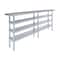 Amgood 14in D x 84in L Stainless Steel Table, Three Undershelves AMG WT-1484-3SH-Z - alternate 1