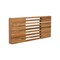 Homeroots 30" Brown Wall Mount Teak Rectangular Shower Bench 549375 - alternate 5