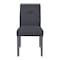 Homeroots Dark Gray Upholstered Fabric With Faux Crystal Bling Dining Side Chair 564887 - alternate 8