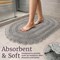 Lavish Home Reversible Bathroom Rug Set, Gray, 2-Pieces, 32 inx20 in/24 inx17 in ST-BATH6-OG - alternate 5