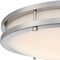 Westinghouse Lauderdale 16in 23W LED Indoor Flush Mount, Color Temp Select, Brushed Nickel, Frosted Acrylic 6136400 - alternate 6