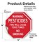 Signmission Warning Pesticides Fire Will Cause, 4 inch X 4 inch, Vinyl Decal, 2PK OC-D-2PACK-4-341 - alternate 4