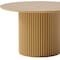 Homeroots 46" Natural Wood Pedestal Base Round Top Dining Table 713564 - alternate 8
