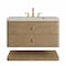James Martin Vanities Allamari 36" Single Vanity, Dune Mist w/ 3 CM Siberian Silestone Top D640-V36-DMS-WSFR - alternate 1