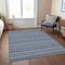 Homeroots 8' X 10' Navy Blue And Mint Green Striped Washable Indoor Outdoor Area Rug 610549 - alternate 7