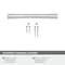 Amerock Willow 5-1/16 inch (128mm) Center-to-Center Polished Chrome Cabinet Pull, 10PK 10VMP3731126 - alternate 4