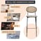 Leisuremod Euston Modern Wicker Bar Stool With Black Steel Frame, Beige, 2PK EC29BG2 - alternate 10