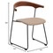 Leisuremod Lyra Collection Modern Chair in Dark Wood back and Taupe Seat, 4PK LCAS-41DTP4 - alternate 8