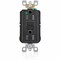 Leviton Receptacle, 15 A, 125V AC, Black AGTR1-HGE - alternate 1