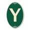 Signmission Letter Y, 12 Inch X 18 Inch Architectural Oval, Heavy Gauge Aluminum A-OV-G-1218-22916 - alternate 1