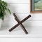 Homeroots 5" Brown Rustic Metal X Decorative Tabletop Sculpture 392485 - alternate 6