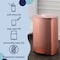 Happimess Connor Rectangular 13.2-Gallon Trash Can with Soft-Close Lid and FREE Mini Trash Can, Rose Gold HPM1006D - alternate 10