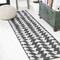 Jonathan Y Andratx Modern Tribal Geometric Black/Ivory 2 ft. x 8 ft. Indoor/Outdoor Runner Rug SMB126E-28 - alternate 1