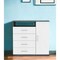 Homeroots 36" Gray and White Four Drawer Dresser 477775 - alternate 5