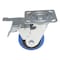 Vestil Elastic Rubber Swivel With Total Brake Caster 4 In. Diameter x 2 In. Width 550 lb Blue/Black CST-BB-4X2ER-SWTB - alternate 6