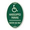 Signmission Reserved Parking Sign Handicapped Parking Vis, 12 In X 18 In Architectural, Heavy Gauge Aluminum A-OV-G-1218-23047 - alternate 1