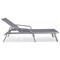 Leisuremod Marlin Patio Chaise Lounge Chair with Armrests in Grey Aluminum Frame, Black MLAGR-77BL - alternate 10