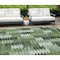Homeroots 10' X 14' Olive Green And Fern Green Southwestern Washable Indoor Outdoor Area Rug 587349 - alternate 1