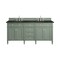James Martin Vanities Brittany 72" Double Vanity, Smokey Celadon, w/ 3 CM Phantome Eclos Top 650-V72-SC-3PHT - alternate 1