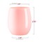 Smarty Had A Party 12 oz Solid Pink Elegant Stemless Plastic Wine Glasses 64 Glasses, 64PK 3712-PNK-CASE - alternate 8