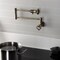 Kingston Brass Wall Mount Pot Filler Faucet, Antique Brass KS4103RX - alternate 5