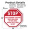 Signmission Stop Use Extreme Caution When Walki, 18 inch X 18 inch, Plastic Sign, 2PK OC-P-2PACK-18-42 - alternate 7