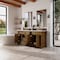 James Martin Vanities Brookfield 72 in. Double Vanity, Honey Oak w/ 3 CM Eternal Jasmine Pearl Silestone Top 547-V72-HNO-FEJP - alternate 6