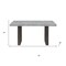 Homeroots 78" Gray Wood Double Pedestal Base Dining Table 642280 - alternate 7