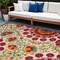 Homeroots 10' X 14' Red And Ivory Indoor Outdoor Area Rug 521658 - alternate 8