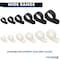 Kable Kontrol Cable Clamp, Nylon 6/6, 1/4 in Bundle Dia., Black, 0.787 in L, 100 PK CCUC1-025-100-BLACK - alternate 7