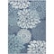 Homeroots 4' X 6' Navy Blue Floral Indoor Outdoor Area Rug 572574 - alternate 8