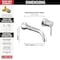 Delta Trinsic Single Handle Wall Mount Bathroom Faucet Trim T3559LF-WL - alternate 5