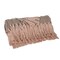 Homeroots 50" X 60" Brown and Tan Woven Cotton Striped Throw Blanket with Fringe and Embroidery 548939 - alternate 6