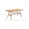 Homeroots 63" Natural Solid Wood Trestle Base Dining Table 602241 - alternate 5