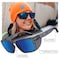Ergodyne Translucent Smoke Frame Blue Mirror Lens Safety Glasses, AFAS Polarized Mirrored Lenses SIXTEN-AFASPM - alternate 8