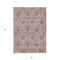Homeroots 5' X 8' Chocolate Beige And Mauve Medallion Washable Indoor Outdoor Area Rug 587777 - alternate 9