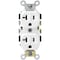 Leviton 20A White Shallow Commercial Grade 5-20R Duplex Outlet S02-0BR20-0WS - alternate 4