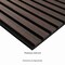 Ackland Sample SereniSlats Deep Truffle Dark Brown Acoustic Wall Panel, 3D Fluted Wood Slat Sound AKM-W-SEDETR24X48SL-SM - alternate 4