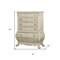 Homeroots 21" X 42" X 57" Antique White Wood Chest 347136 - alternate 4