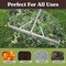 Pure Garden Landscape Rake 36 in Head Aluminum Metal Rake & Protective Gloves for Lawn Care 50-LG1461 - alternate 8