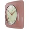 Infinity Instruments Square Retro Wall Clock, Terracotta, 9.25 in 13228TC-4103 - alternate 5