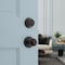 Kwikset Polo Traditional Matte Black Deadbolt and Entry Door Knob 1-3/4 in. 96900-449 - alternate 4