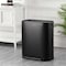 Happimess Beni Kitchen Trash/Recycling 16-Gallon Double-Bucket Step Trash Can w/ Odor Filter, Charcoal Black HPM1014B - alternate 10